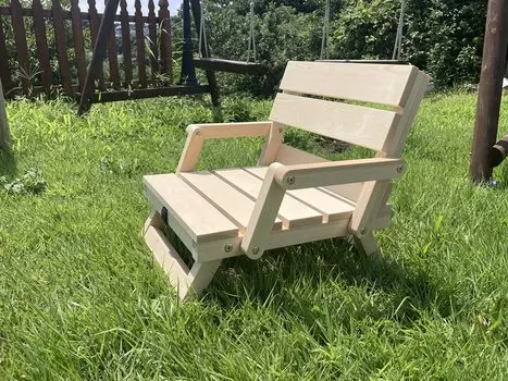 Стул Fungoo by Star Rock Chair Складной уличный деревянный стул Деревянный низкий стул Multi-wood