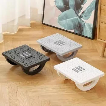 Стул-качалка для ног с массажным роликом для облегчения боли при ахиллите и подошвенном фасциите серый