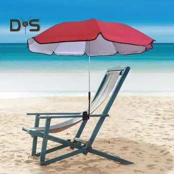 Стул-зонтик с универсальным зажимом, регулируемая защита от ультрафиолета, водонепроницаемый, для кемпинга, рыбалки, сада, заднего двора, патио, шезлонга, зонтика оранжевый