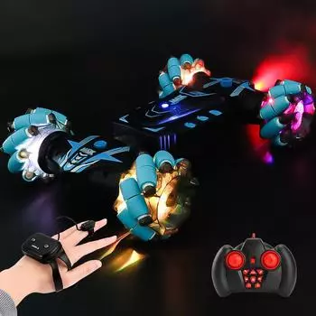 Stunt Twister, автомобиль с дистанционным управлением, игрушки, 2,4 ГГц, 4WD, Twist, автомобили для пустыни, управление жестами, дистанционное управление, альпинистский автомобиль, подарок детям Two control 5