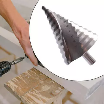 Ступенчатое сверло, сверло «Пагода», 6–60 мм, портативное, простое в использовании, прочное из быстрорежущей стали, для изоляционных плит