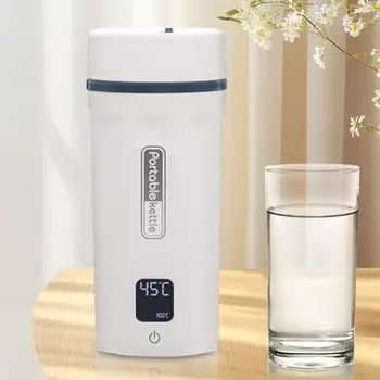 ступенчатый контроль температуры от до MACOLAUDER электрический тип бутылки для воды 6 минут 550 мл большой кипящий водонагреватель электрический 304 нержавеющая сталь 400 Вт мощность белый