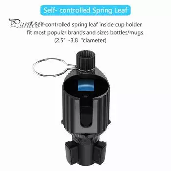 Sturdy Heavy Duty Easy to Install Vehicle Cup Holder Tray Vehicle Cup Holder Snack Tray Table Car Supplies чёрный