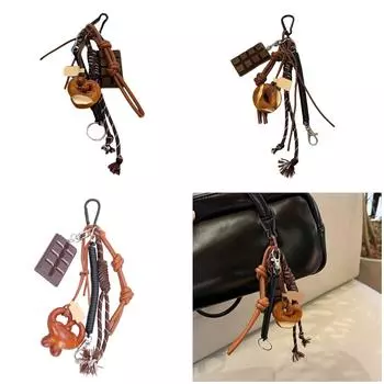 Sturdy Pretzel Shaped Keychain Hanging Fashion Accessory Adds Fun to Your Keychain s Decoration Easy to Install Stylish Outfits 1