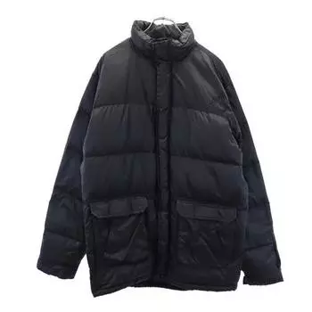 STUSSY Navy Blue Tag Old Down jacket L black Men s Used