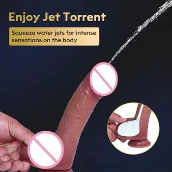 Ствол искусственного пениса пресс для распыления воды дилдо мягкий пистолет машина женский мастурбатор секс-игрушки