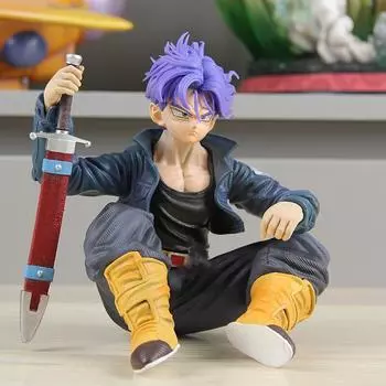 Стволы Dragon Ball, аниме, фигурка сидящей позы, 15 см, фигурка, статуя Торанкусу, ПВХ, коллекционные игрушки, модель, декоративная кукла, подарок