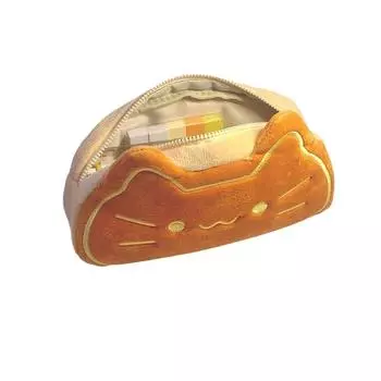 Style Cartoon Pen Case Cute Caramel Cat Pen Bag Large Capacity Lovely Plush Animal Pencil Organizer Case School Supplies 1pc темно-желтого