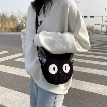 Стильная сумка Kawaii, женская мультяшная плюшевая сумка на плечо для женщин, сумка через плечо, маленький кошелек для телефона, Bolsa Feminina