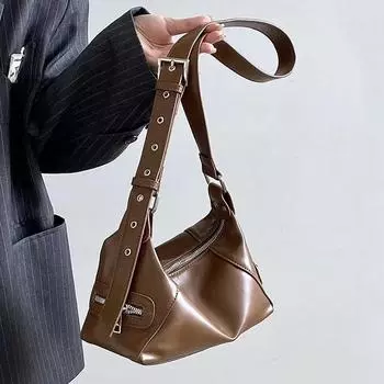 Стильная сумка через плечо для женщин, современная сумка для мотоцикла, минималистичная сумка через плечо