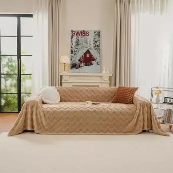 Style Sofa Cushion Advanced Sense Non-Slip Sofa Cover Cloth Autumn and Winter Living Room Sofa Towel Sofa Cover 180X130
