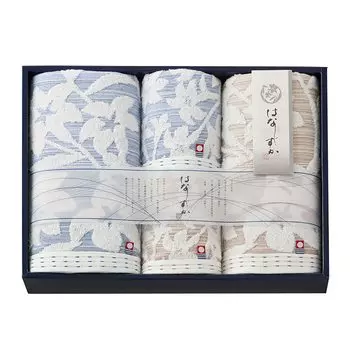 Stylem Imabari Towel Towel Set Gift 4 Piece Set Bath Towel x 2 x Face Towel x 2 x Hanashizuka Made in Japan HSK3210 Takisada-Osaka (60 110cm) (34