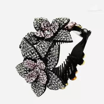 Styling Shark Clip Rhinestone Korean Style Hair Claw Ponytail Holder Women Hairpin Women Headwear