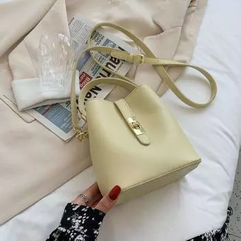 Stylish Advanced Texture Autumn and Winter All-Match Women Handbag Yellow