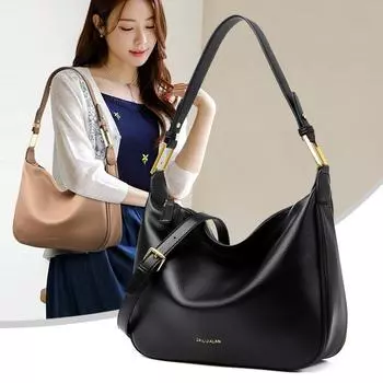 Stylish And Simple Female Student Commuter Tote Bag Large Capacity Casual Shoulder Wide Shoulder Strap Messenger Bag красный