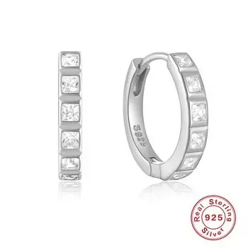 Stylish And Simple Ins Wind S925 Sterling Silver Eye Personality With Diamond Earrings Earrings 925 Silver