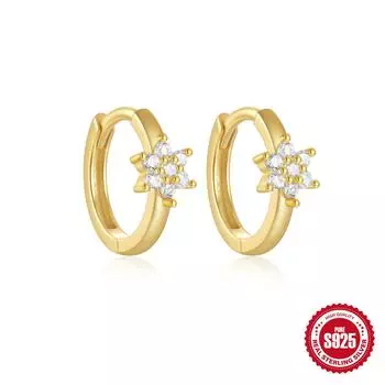 Stylish And Simple S925 Sterling Silver Daily With Classic Diamond-Encrusted Light Luxury Cold Earrings Earrings Earrings 925 Silver