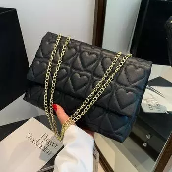 Стильная и простая сумка через плечо, модная маленькая квадратная сумка с цепочкой, новинка осени 2024 года, женская повседневная сумка-мессенджер для поездок на работу белый