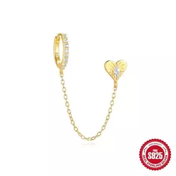 Stylish And Simple Style S925 Silver Personalized Stars Sun Moon Stars Clouds Inlaid Zircon Pendant Earrings 925 Silver