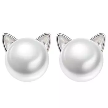 Stylish Cat Ear Studs Playful Cat shaped Earrings Lovely Cat Ear Studs Jewelry Cute and Fashionable Earrings for Women