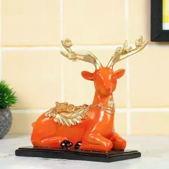 Stylish Deer Figurines – Standing Hiran, Beautiful Wildlife-Inspired Dcor for Living Rooms & Offices, for Christmas & New Homes