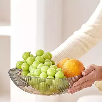 Стильная тарелка для хранения фруктов, большая емкость, коробка для хранения закусок и орехов для столешницы 1pc
