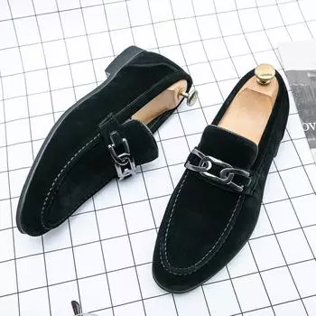 Стильные кожаные летние мужские туфли ручной работы, мужские мокасины, горячая распродажа, мужская повседневная обувь, мокасины без застежек, универсальные туфли на плоской подошве для ходьбы 38 коричневый