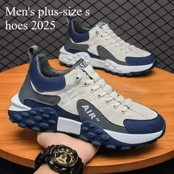 Stylish Men s Vulcanize Shoes for Leisure and Running in 2025, Thick-Soled Casual Sneakers 41 хаки