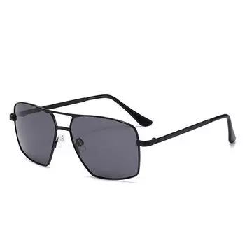 Stylish Metal Black Sunglasses Men Summer New Polarized Outdoor Sun Protection StyleA