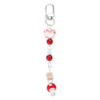 Stylish Mushroom Cellphone Charm Fashionable Phone Straps Cute Mushroom Phone Straps for Cellphone Keychain Backpack 1
