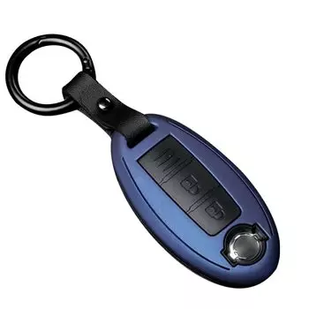 Stylish Nissan Smart Key Key Key Custom Design for Nissan A Case, Holder, Cover, (Key Blue)