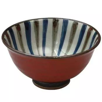 Stylish rice Arita ware vermilion nai jukusa light bowl Japanese Rice bowl bowl Pottery/Size(cm) 11.9x6.2/No724896