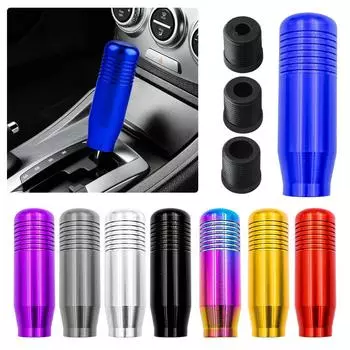 Stylish Universal Car Aluminum Manual Gear Shift Knob Stick Manual Transmission Gearstick Lever Shifter Knob 8.5CM чёрный