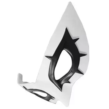 Stylish White And Red Half Face Mask For Adult Role Play Halloween And Special Occasions