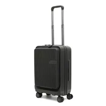 Stylish yet full of useful features Hapitas Zipper Suitcase Only Siffle can use both keys and Stopper caster front open HPL2281 deep gray [Siffle]