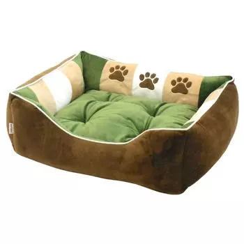 STYRIA Dog Cat Pet All Small Medium Large 3paw Bed, Seasons, Washable, Cute, Stylish, Dogs, Dogs, Dogs, Cushion, Reversible, Fluffy, (Green, L) зелёный