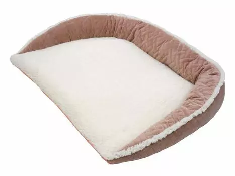 STYRIA Пушистый Боа Полумесяц Домашние животные Моющийся Пожилые Пожилые Уход Плоский Маленький Средний Большой Собаки Кровать, Собака, Кошка, Кровать, Зима, Теплый, Коврик, Пожилые, Собаки, розовый