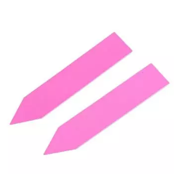 (SU)100 шт. Пластиковые этикетки для семян растений горшок маркер детский сад бирки для ставок 5 см x 1 см GN зелёный