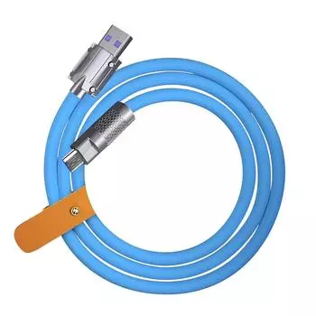 (SU)120 Вт сверхбыстрый кабель для зарядки металлический цинковый сплав силиконовый Micro USB зарядный кабель для передачи данных для Android One Size жёлтый