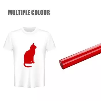 (SU)1 рулон винилового теплопередающего железа на пленке для одежды DIY, силуэте, бумаге, искусстве One size красный