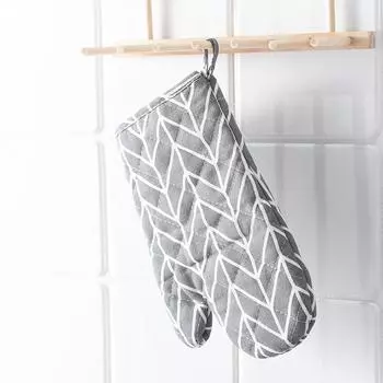 (SU)2 шт. перчатки для духовки, перчатки для гриля, скользкие кухонные перчатки для приготовления пищи, выпечки на гриле One size серый