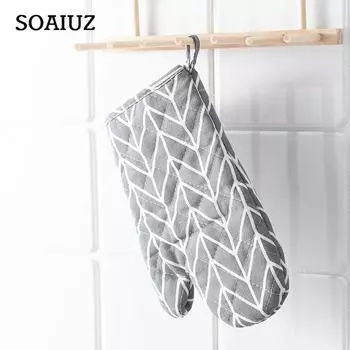 (SU)2 шт. перчатки для духовки, перчатки для гриля, скользкие кухонные перчатки для приготовления пищи, выпечки на гриле One size серый