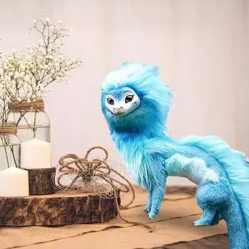 (SU)60 см Дракон Плюшевая Кукла Синий Дракон Детская Игрушка Кукла Для Детей Подарки На День Рождения Хэллоуин Куклы синий