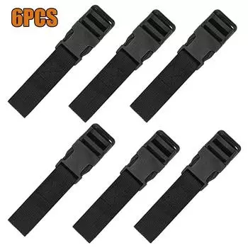 (SU)6 шт., ремень для багажа, ремень для путешествий, рюкзак, пряжка, пряжка One size чёрный