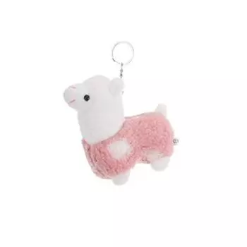 (SU)Альпака-брелок, плюшевая пасхальная лама, плюшевая подвеска, мини-кукла-овца, мягкая игрушка, брелок с животными для девочек и мальчиков One Size бежевый