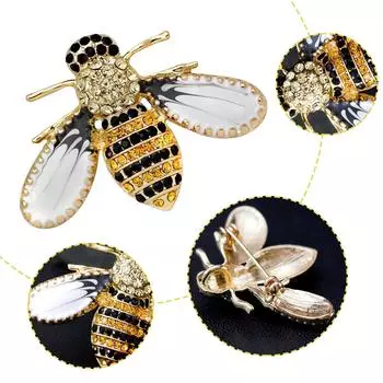 (SU)Брошь Медоносная Пчела Броши Насекомые Тематическая Брошь Пчела Модная Брошь One Size