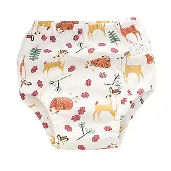 (SU)Детские хлопковые тренировочные штаны, трусики, подгузники, многоразовые подгузники, моющееся нижнее белье 80