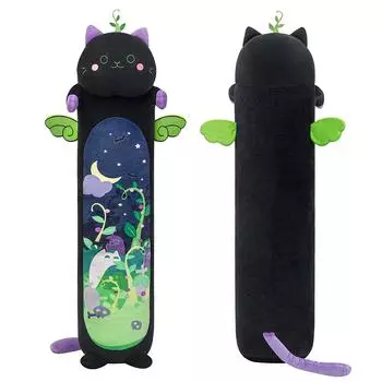 (SU)Длинные плюшевые подушки для тела кошки, 20 дюймов, мягкие мягкие игрушки с милыми кошками, плюшевые подушки для кошек, игрушка-кукла в подарок для подруги One Size