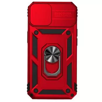 (SU)Для 14 6.1 5G Hybrid-Armor Camera Slide Cover Ring Stand Case One Size золотой