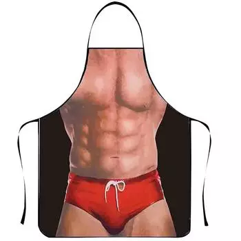 (SU)Фартук для барбекю, кухонный подарок для шеф-повара, фартук для выпечки барбекю, забавный подарок A хаки